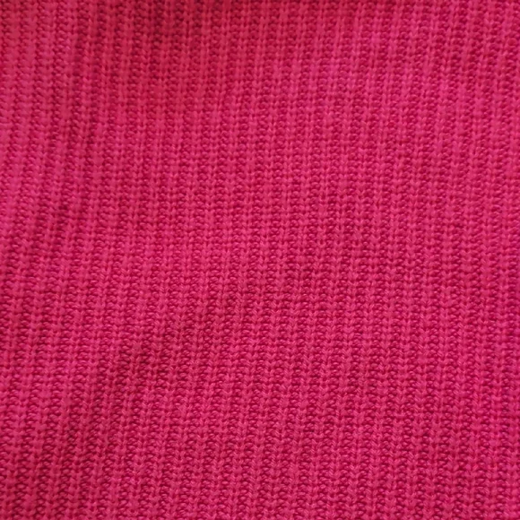 Talbots Bright Pink Ribbed Knit Sweater - Picture 7 of 9